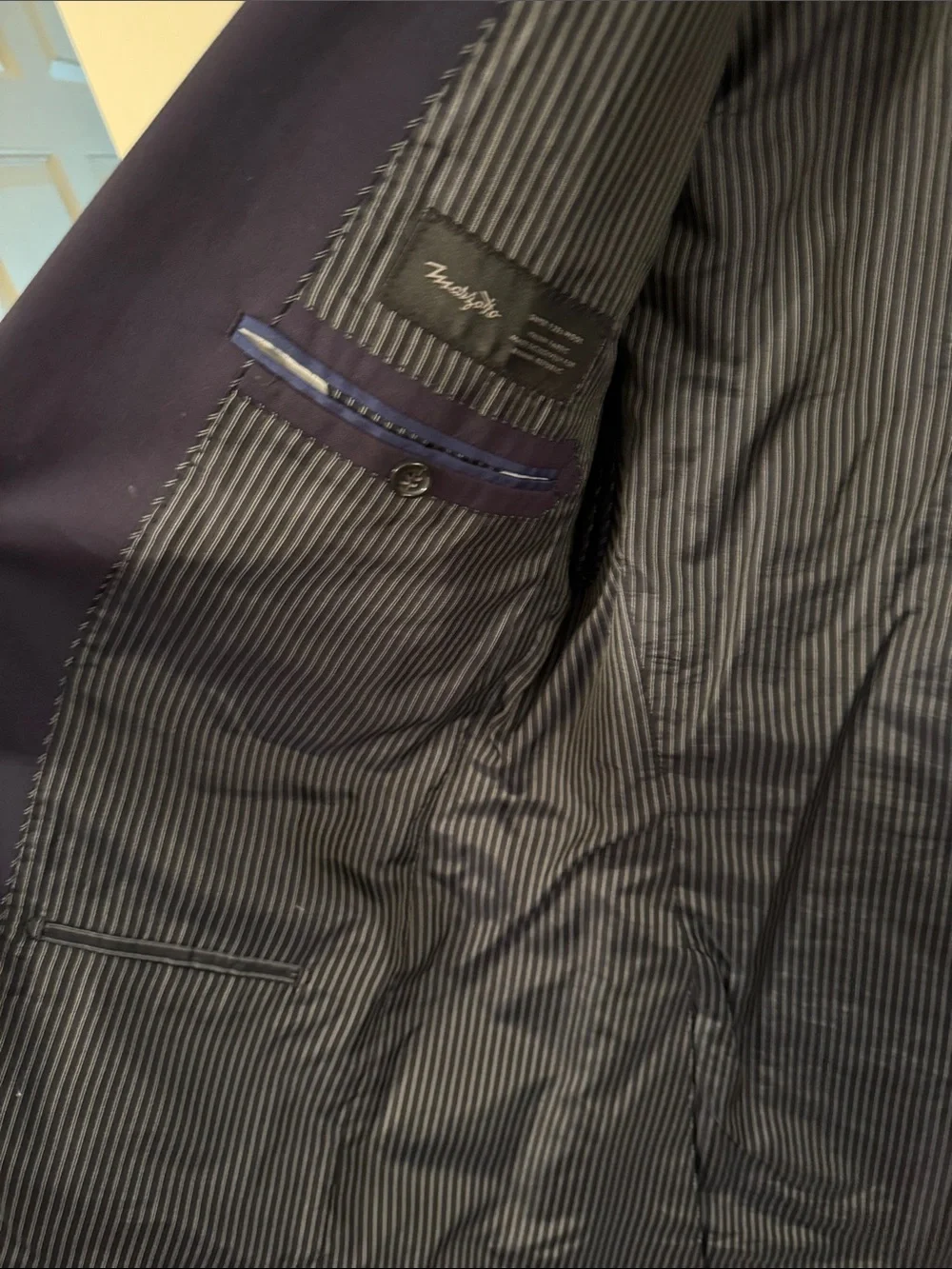 Banana Republic Men's Dark Navy Single-Breasted Blazer